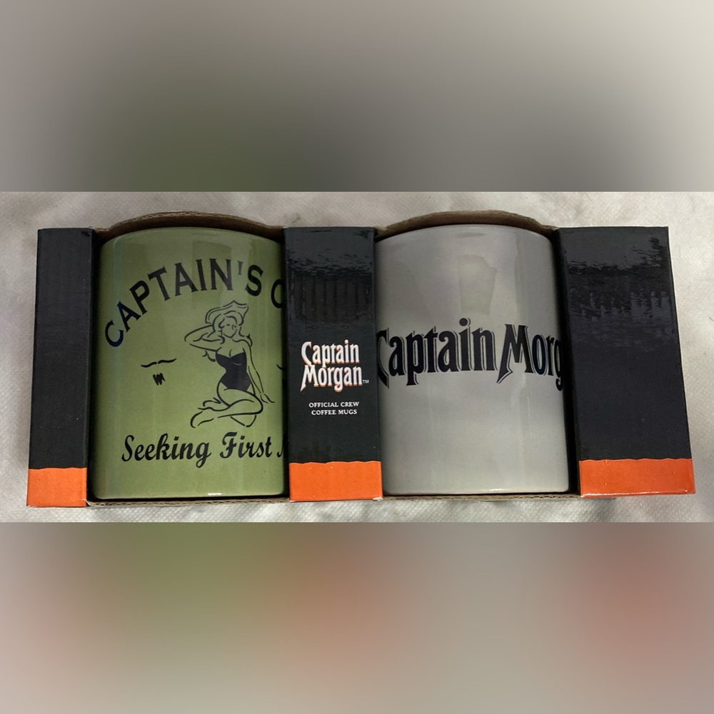 NIB - Captain Morgan Coffee Mugs